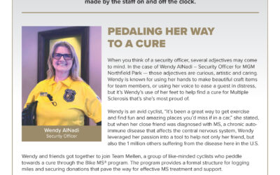 The People Of MGM Northfield Park – Pedaling Her Way To A Cure